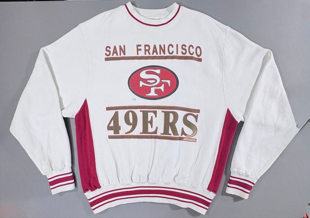 Vintage San Francisco 49er Logo 7 Crewneck Sweatshirt NFL Football Men's Large